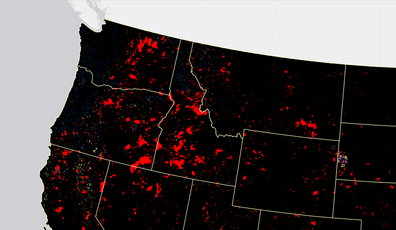 Image showing fuel disturbance in the upper NW corner of the U.S.