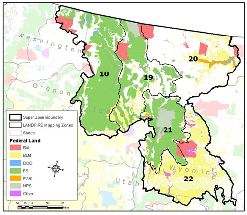 Image showing zone numbers for 10-22