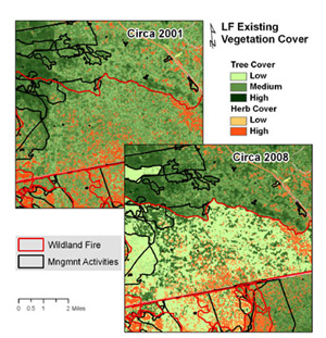 Image showing a blown up section of Circa data.
